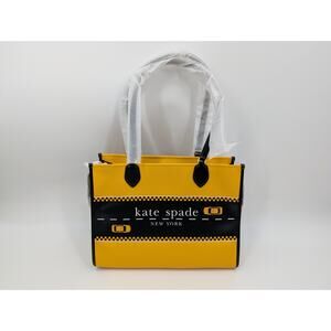 NWT Kate Spade New York Manhattan Taxi Cab Large Market Tote Bag Career Office